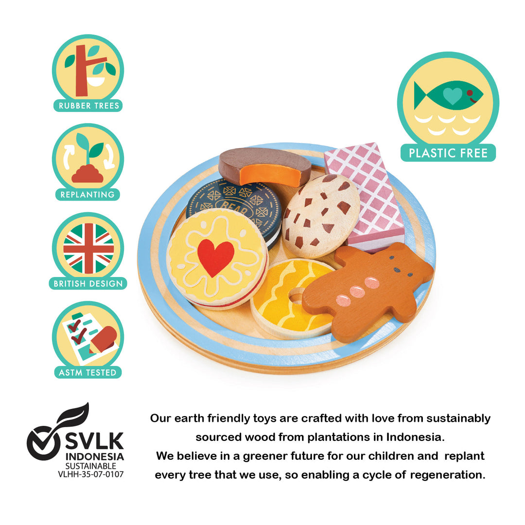 Tender Leaf - Tea Time Biscuit Plate - Mabel & Fox
