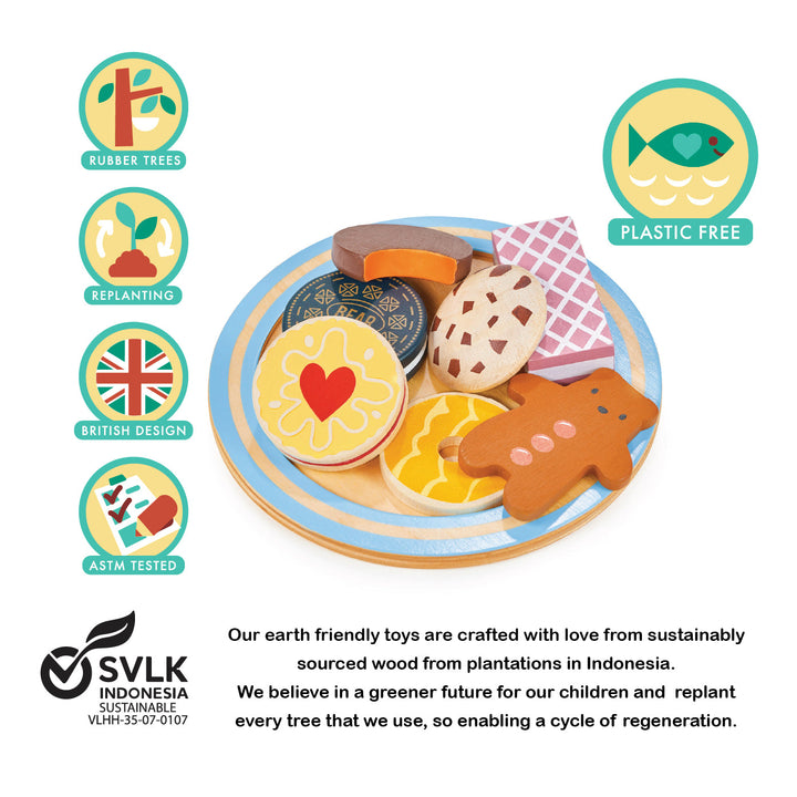 Tender Leaf - Tea Time Biscuit Plate - Mabel & Fox