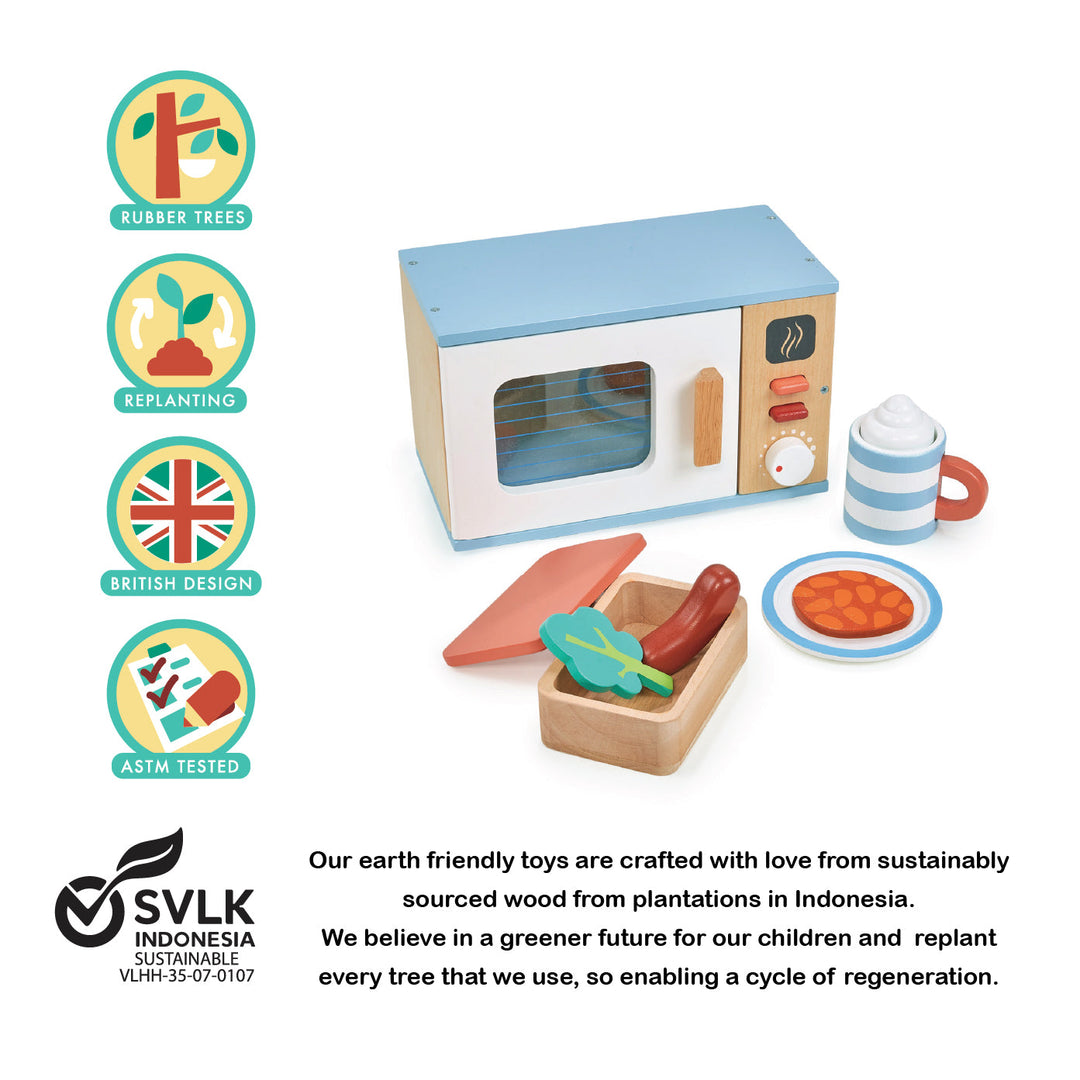 Tender Leaf - Toy Microwave - Mabel & Fox