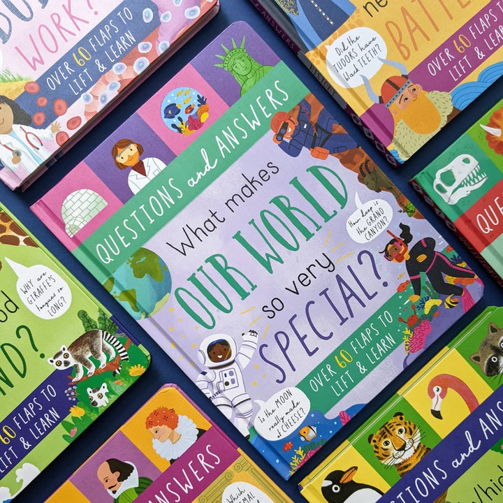 Question and Answer Flap Book - Our World - Mabel & Fox