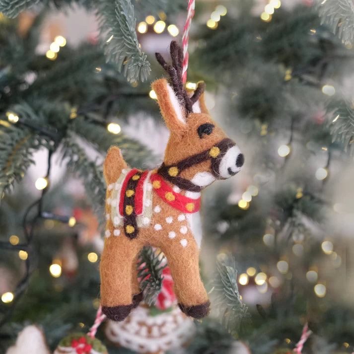 Fiona Walker - Christmas Decoration - Gingerbread Reindeer - Mabel & Fox
