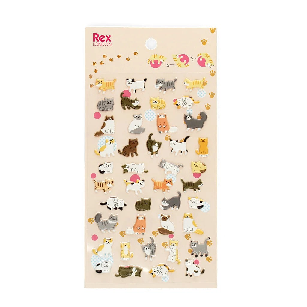 Rex London - 3D Puffy Stickers - Cats - Mabel & Fox