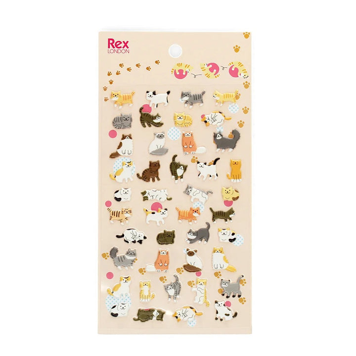 Rex London - 3D Puffy Stickers - Cats - Mabel & Fox