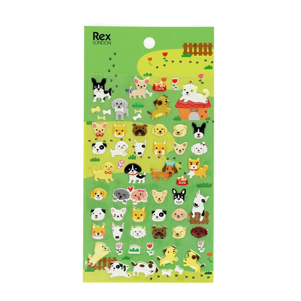 Rex London - 3D Puffy Stickers - Dogs - Mabel & Fox