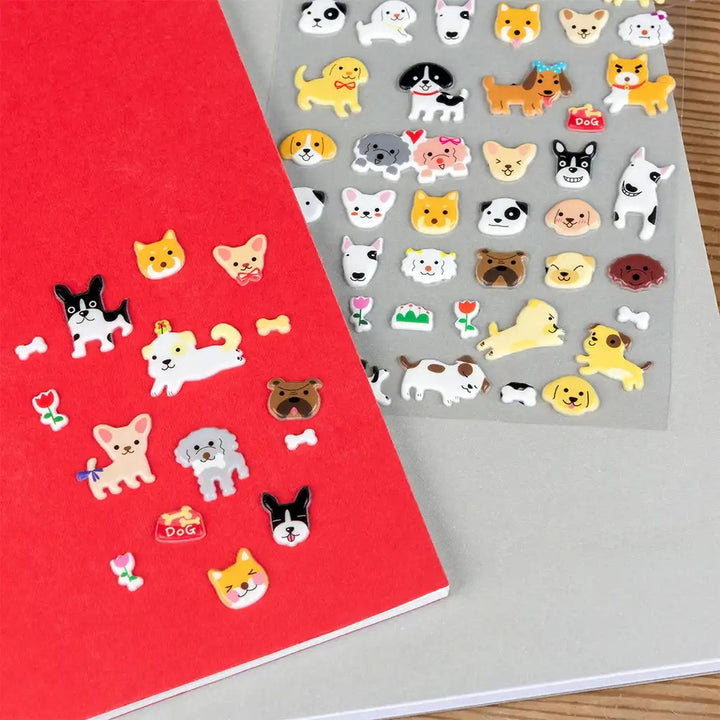 Rex London - 3D Puffy Stickers - Dogs - Mabel & Fox
