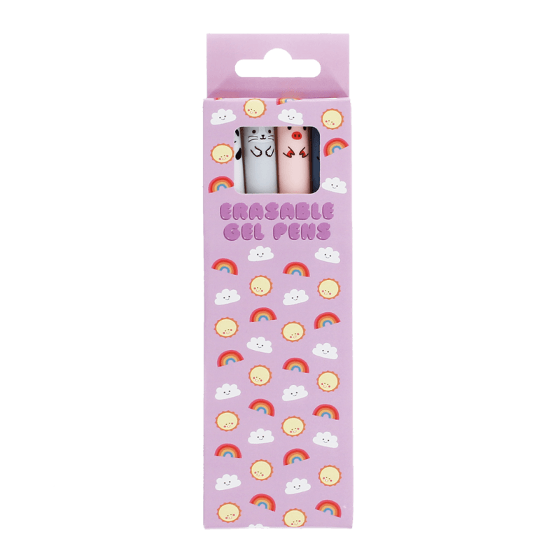 Rex London - Animal Erasable Gel Pens (4 Pack) - Mabel & Fox