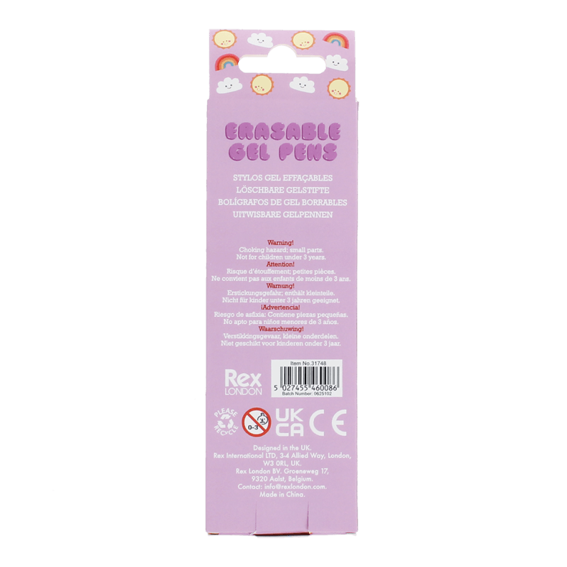 Rex London - Animal Erasable Gel Pens (4 Pack) - Mabel & Fox