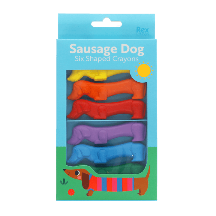 Rex London - Crayons (Set of 6) - Sunny Sausage Dog - Mabel & Fox