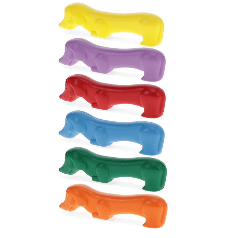 Rex London - Crayons (Set of 6) - Sunny Sausage Dog - Mabel & Fox