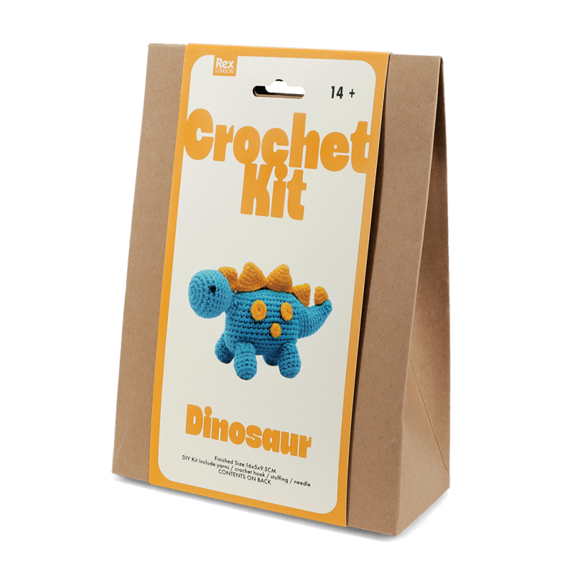Rex London - Crochet Kit - Dinosaur - Mabel & Fox