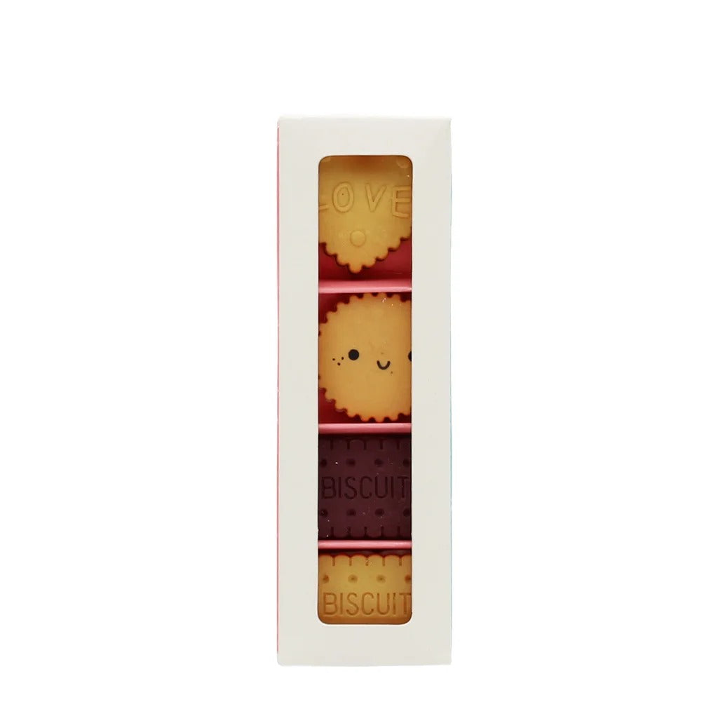 Rex London - Erasers (Set Of 4) - Biscuits - Mabel & Fox