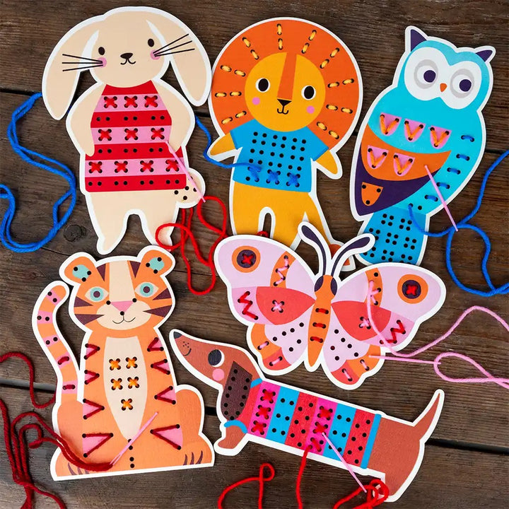 Rex London - Learn To Sew - Wooden Hand-Stitch Set - Lion - Mabel & Fox