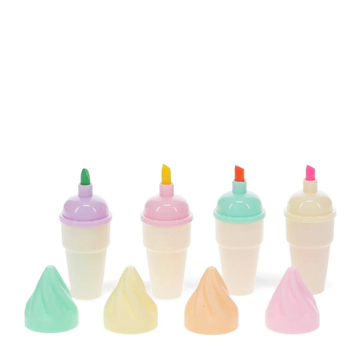 Rex London - Mini Highlighters - Ice Cream ( 4 Pack) - Mabel & Fox