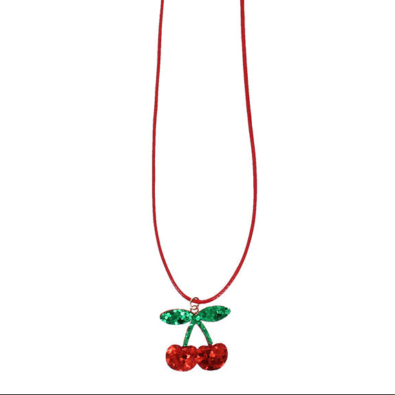 Rex London - Necklace - Glitter Cherry - Mabel & Fox