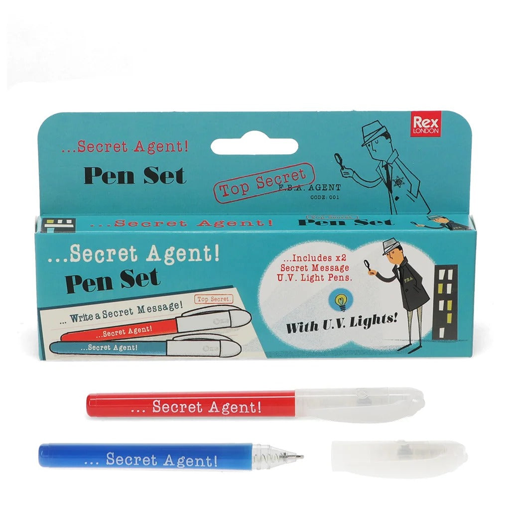 Rex London - Secret Agent Invisible Ink Spy Pens (set of 2) - Mabel & Fox