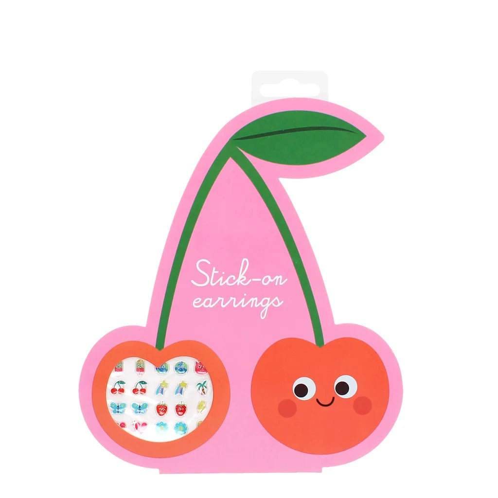 Rex London - Stick On Earrings (40 pairs) - Cherry - Mabel & Fox