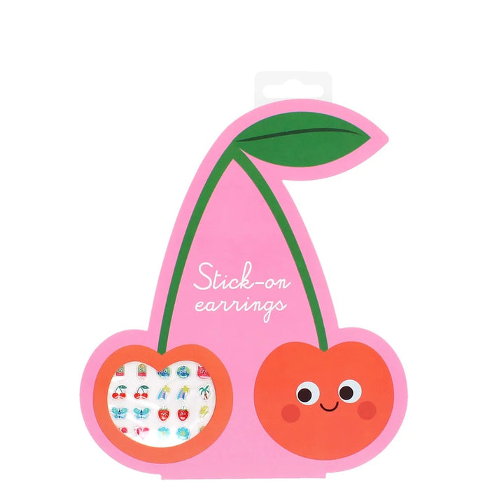 Rex London - Stick On Earrings (40 pairs) - Cherry - Mabel & Fox