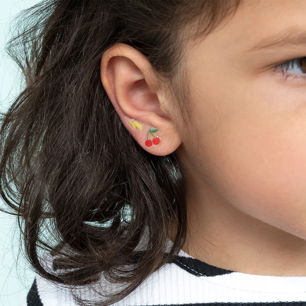 Rex London - Stick On Earrings (40 pairs) - Cherry - Mabel & Fox