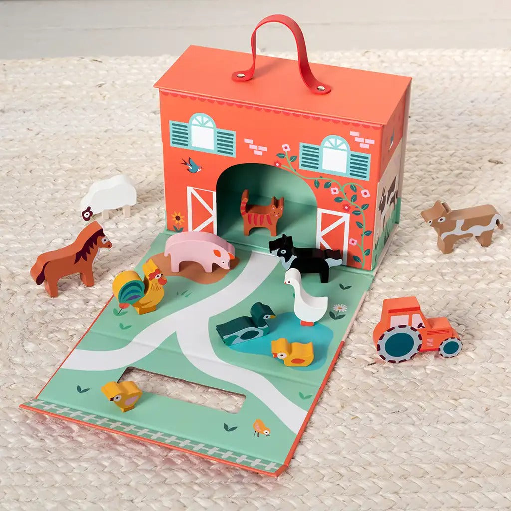 Rex London - Wooden Farm Playset - Mabel & Fox