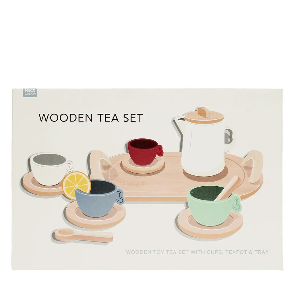Rex London - Wooden Toy Tea Playset - Mabel & Fox