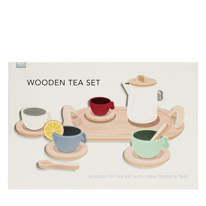 Rex London - Wooden Toy Tea Playset - Mabel & Fox