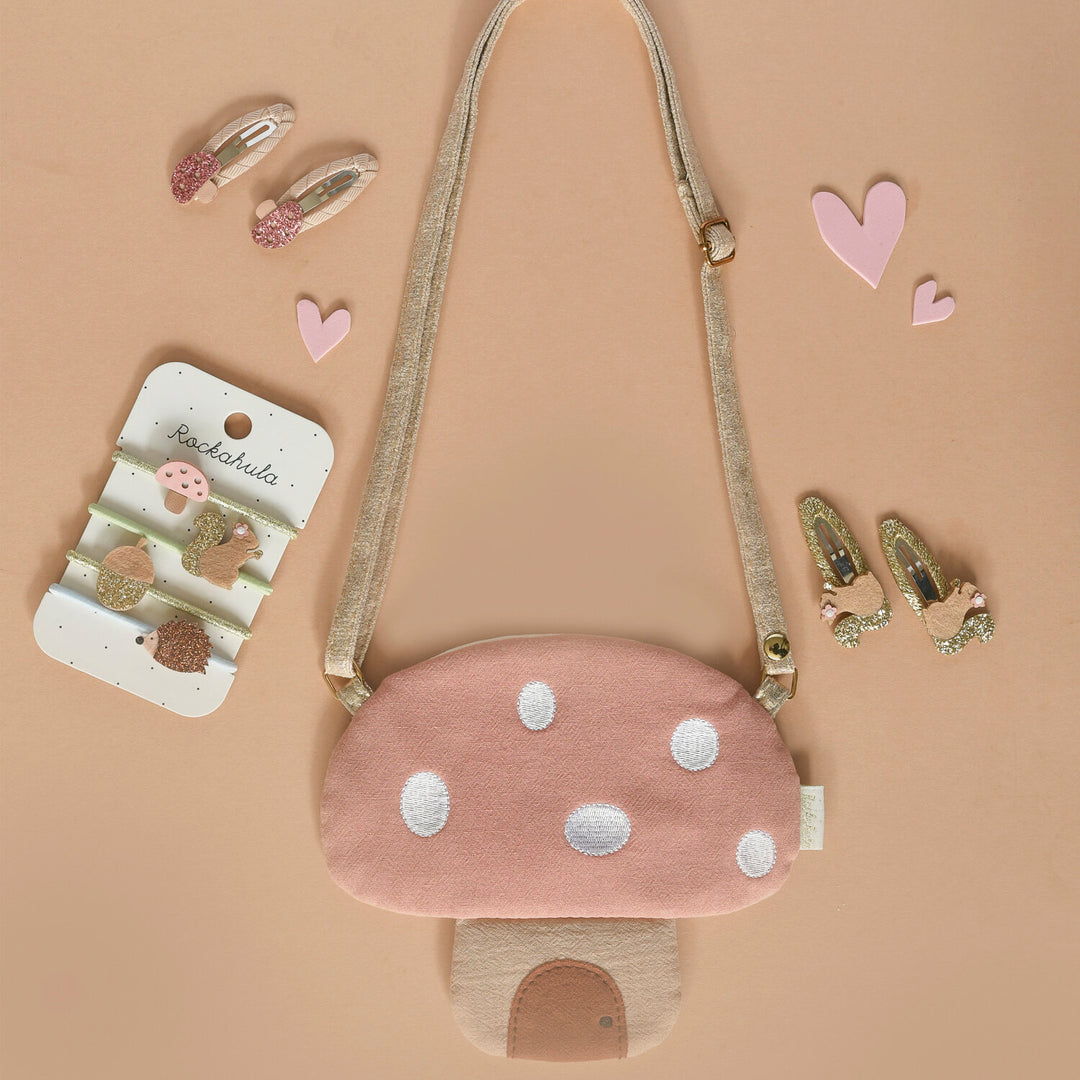 Rockahula – Hair Clips – Glitter Toadstool - Mabel & Fox