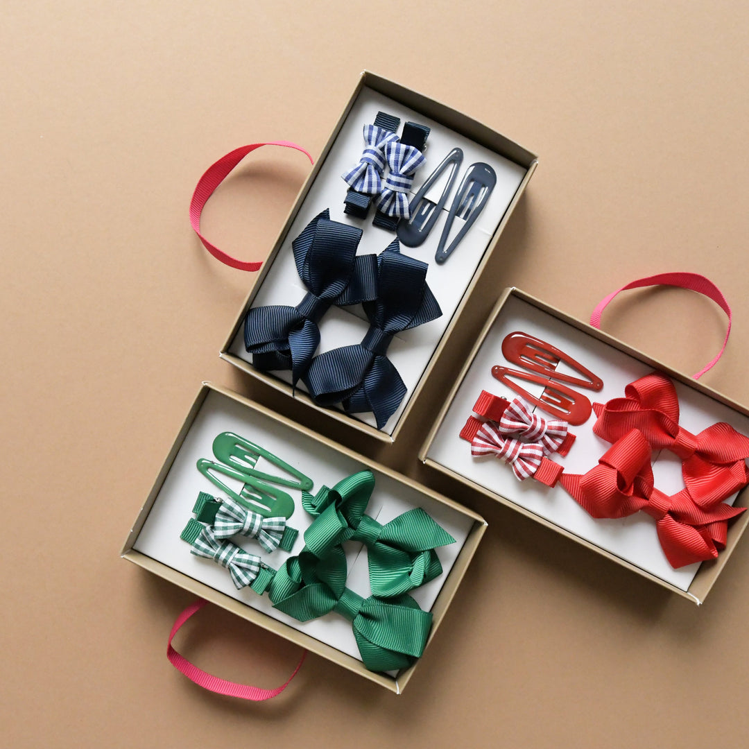 Rockahula - My School Hair Set - Red - Mabel & Fox