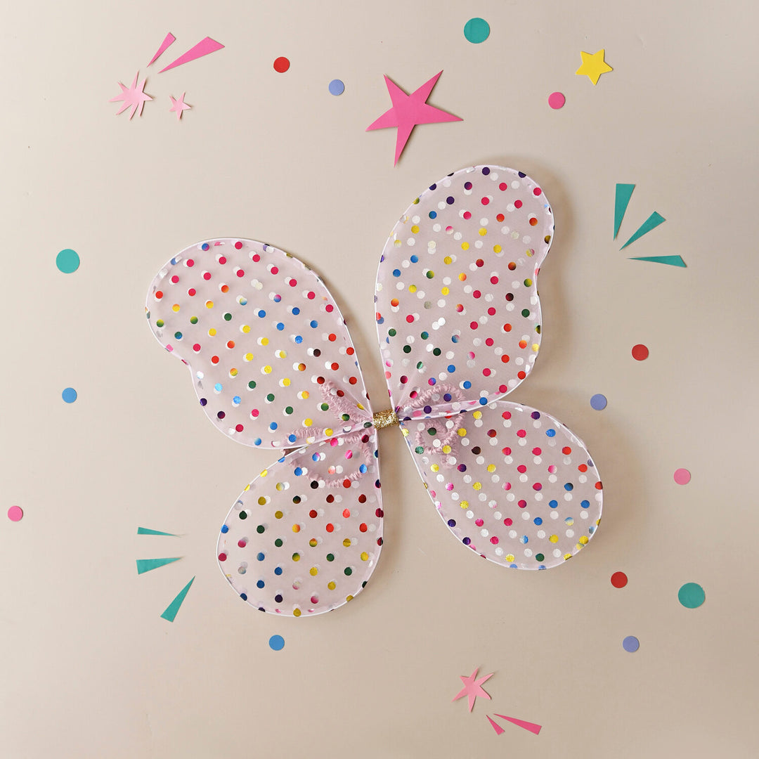 Rockahula – Rainbow Spotty Fairy Wings - Mabel & Fox