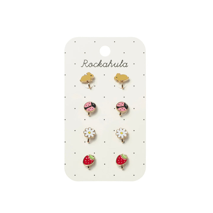 Rockahula – Spring Garden Clip On Earrings - Mabel & Fox