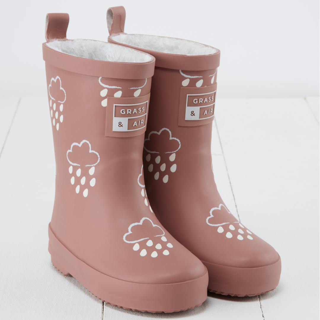 Grass & Air - Colour-Changing Cloud Wellies - Rose