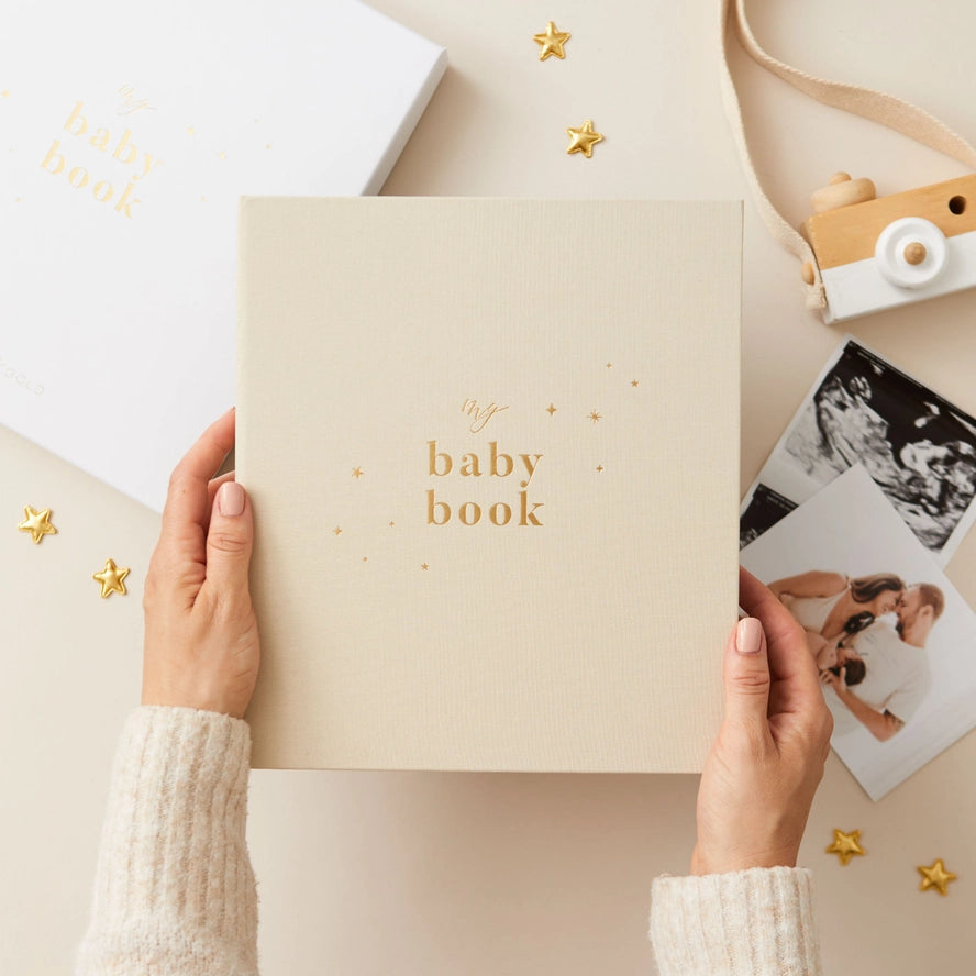 Blush & Gold - Baby Book - Pearl - Mabel & Fox