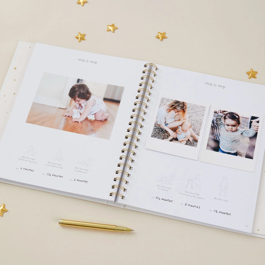 Blush & Gold - Baby Book - Pearl - Mabel & Fox