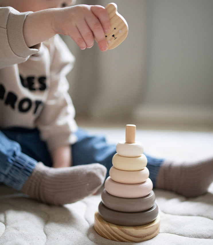 Jabadabado - Stacking Ring - Teddy Natural - Mabel & Fox