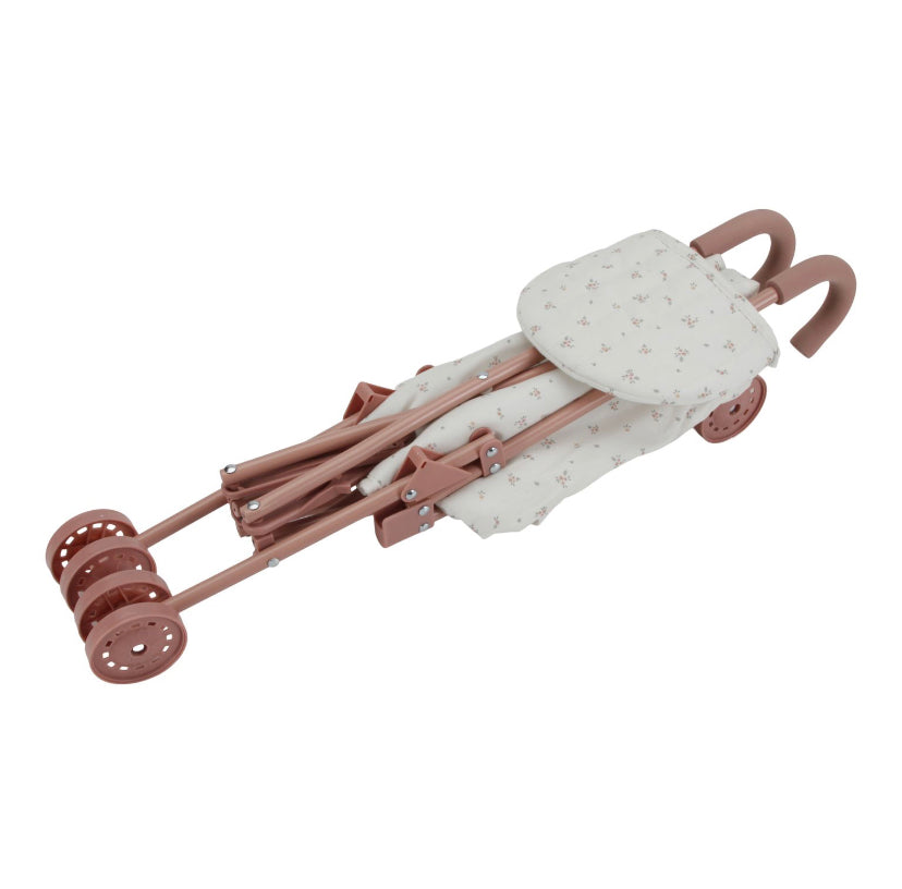 Little Dutch - Metal Doll Stroller - Pink - Mabel & Fox