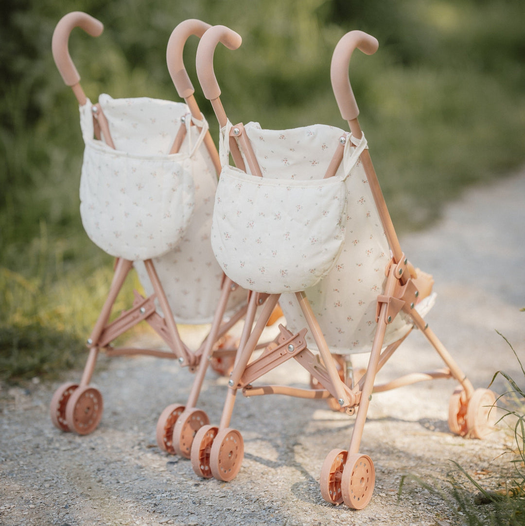 Little Dutch - Metal Doll Stroller - Pink - Mabel & Fox