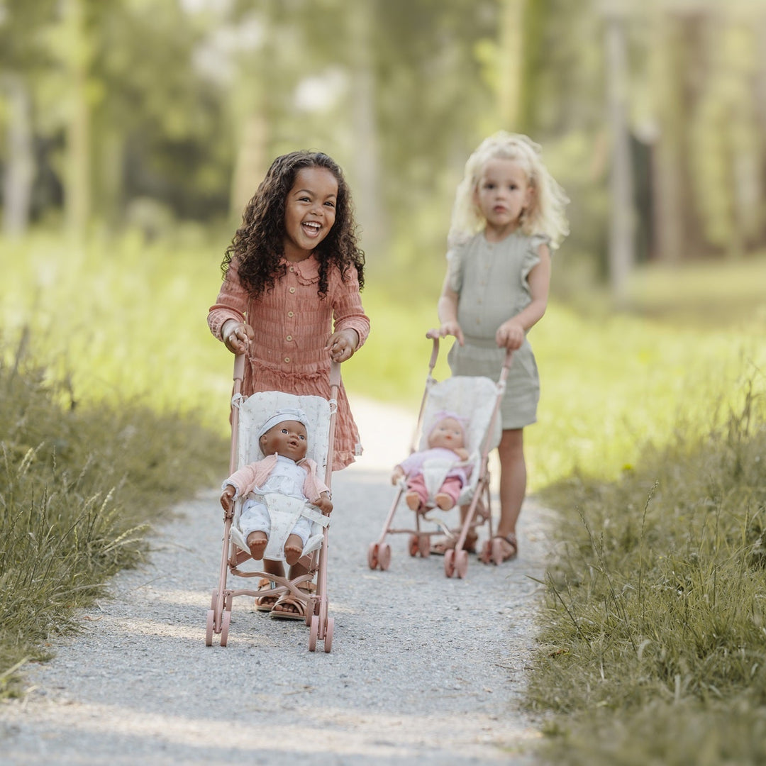 Little Dutch - Metal Doll Stroller - Pink - Mabel & Fox