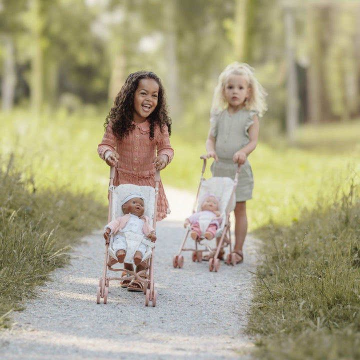 Little Dutch - Metal Doll Stroller - Pink - Mabel & Fox