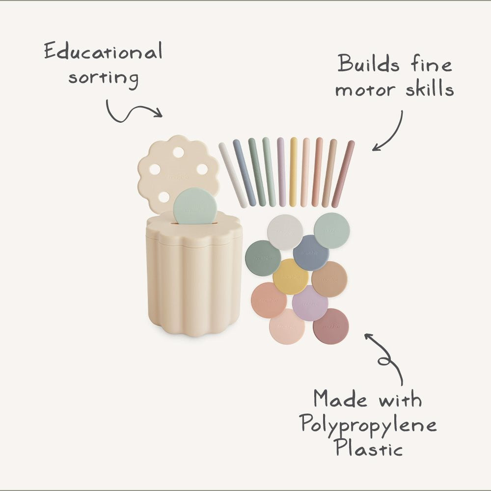 Mushie - Coin & Tube Sorting Set - Mabel & Fox