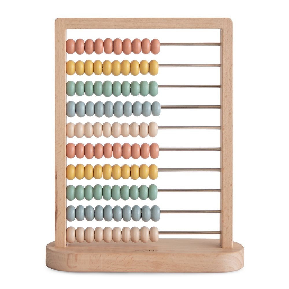 Mushie - Wooden Abacus - Mabel & Fox