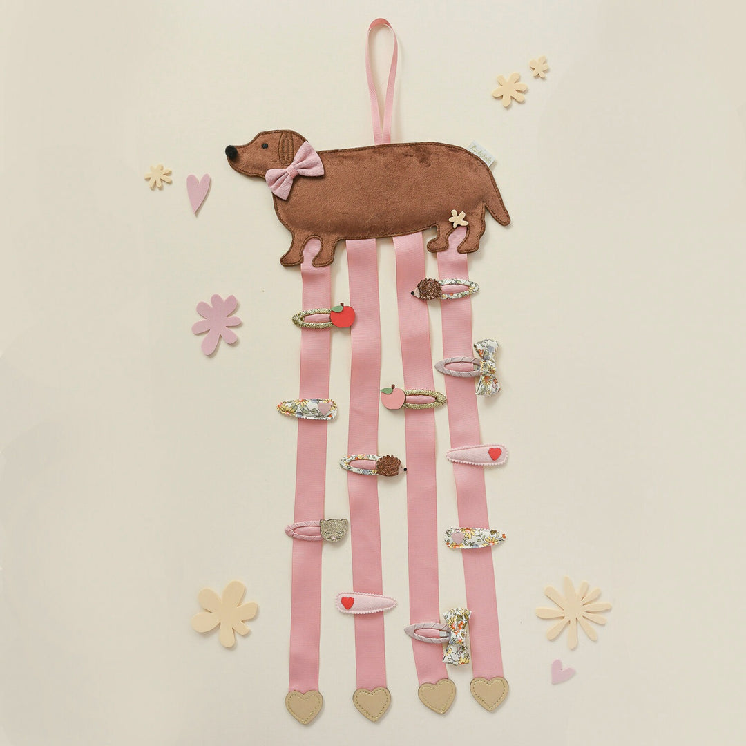 Rockahula - Clip Hanger - 4 Ribbon- Sausage Dog - Mabel & Fox