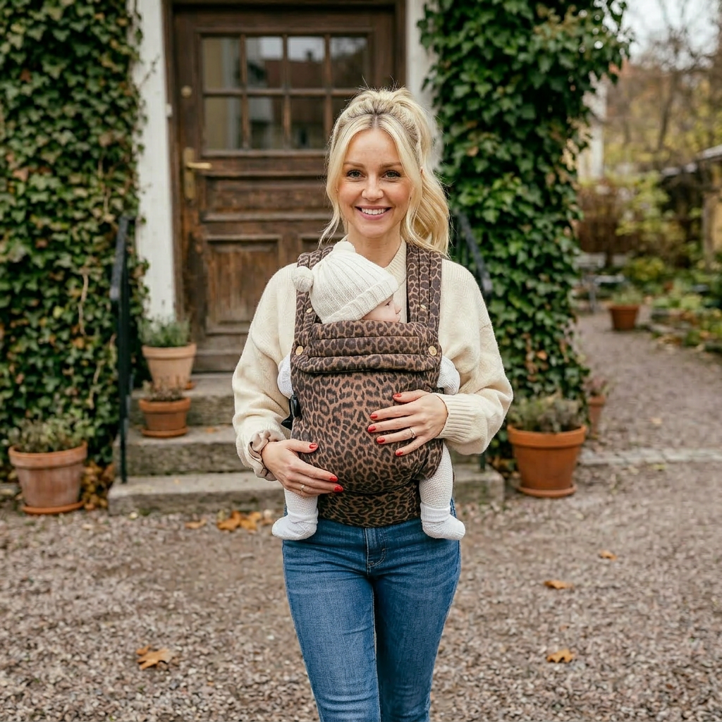 Nomad Air Animal Print Baby Carrier - Savannah - Mabel & Fox