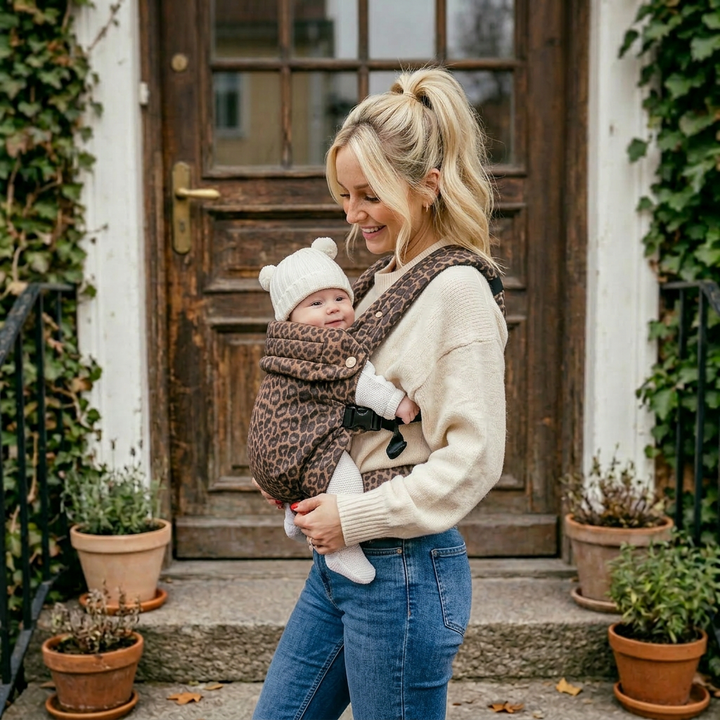 Nomad Air Animal Print Baby Carrier - Savannah - Mabel & Fox