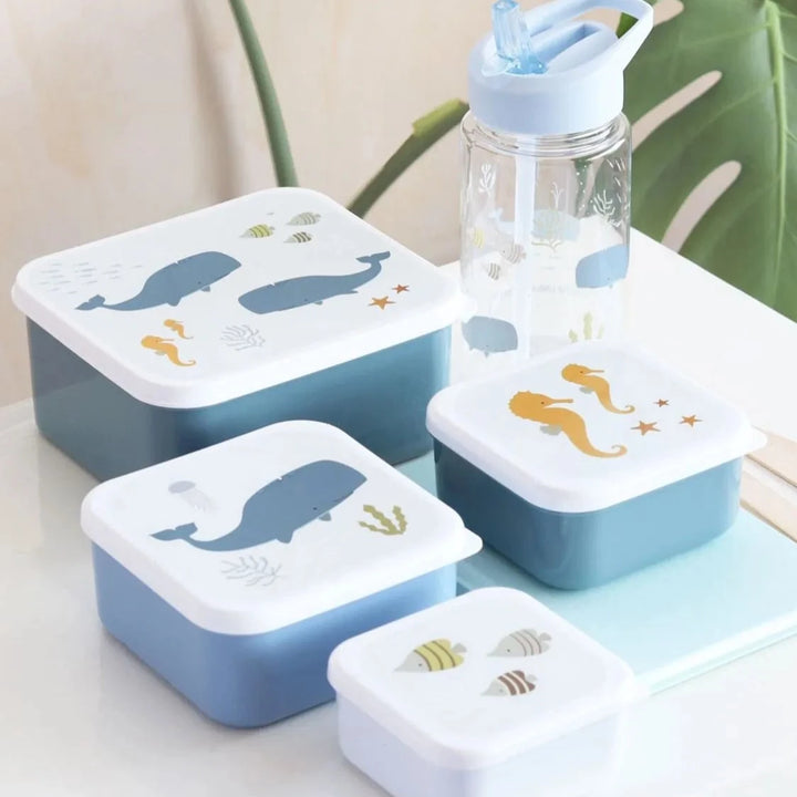 A Little Lovely Company - Lunch & Snack Box Set - Ocean
