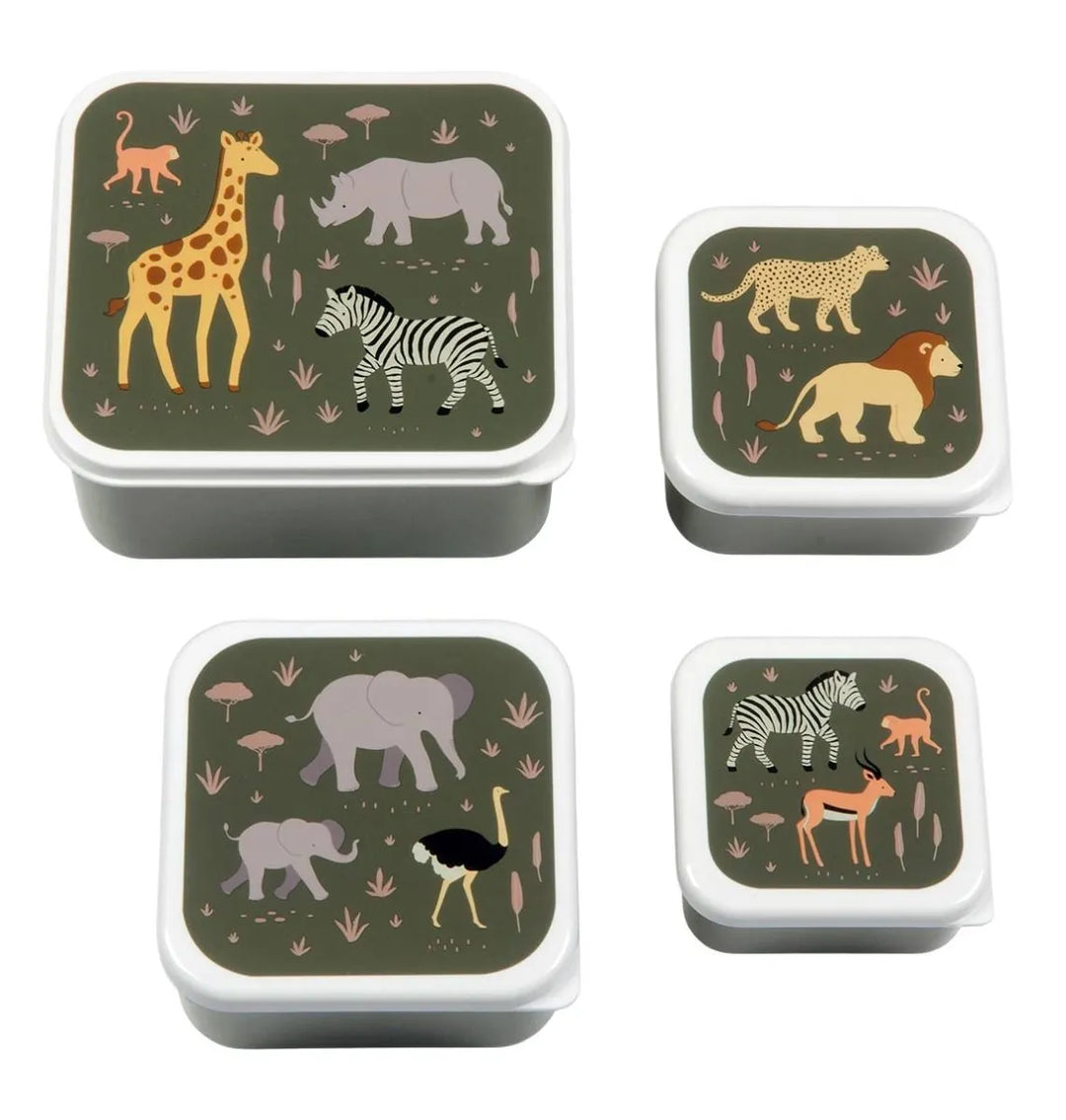 A Little Lovely Company - Lunch & Snack Box Set - Savanna