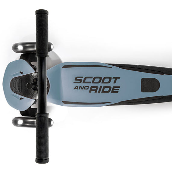 Scoot & Ride - Highwaykick 5 with LED - Steel - Mabel & Fox