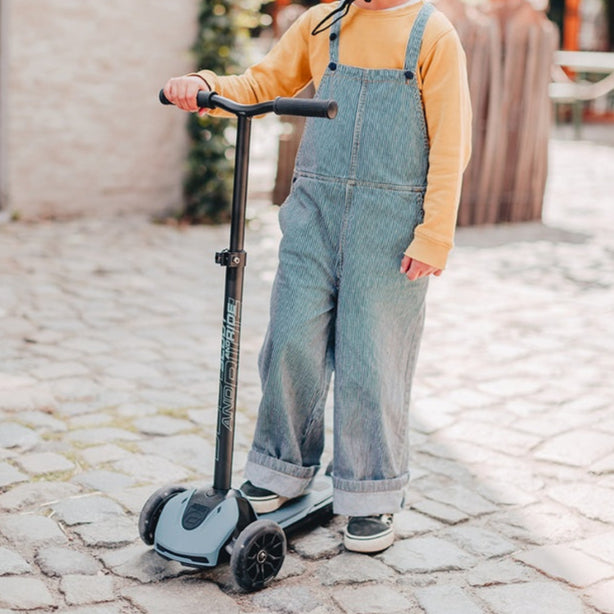 Scoot & Ride - Highwaykick 5 with LED - Steel - Mabel & Fox