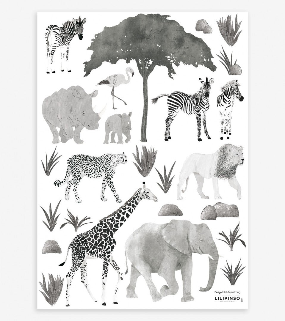 Lilipinso - Wall Decals - Wild Animals - Mabel & Fox