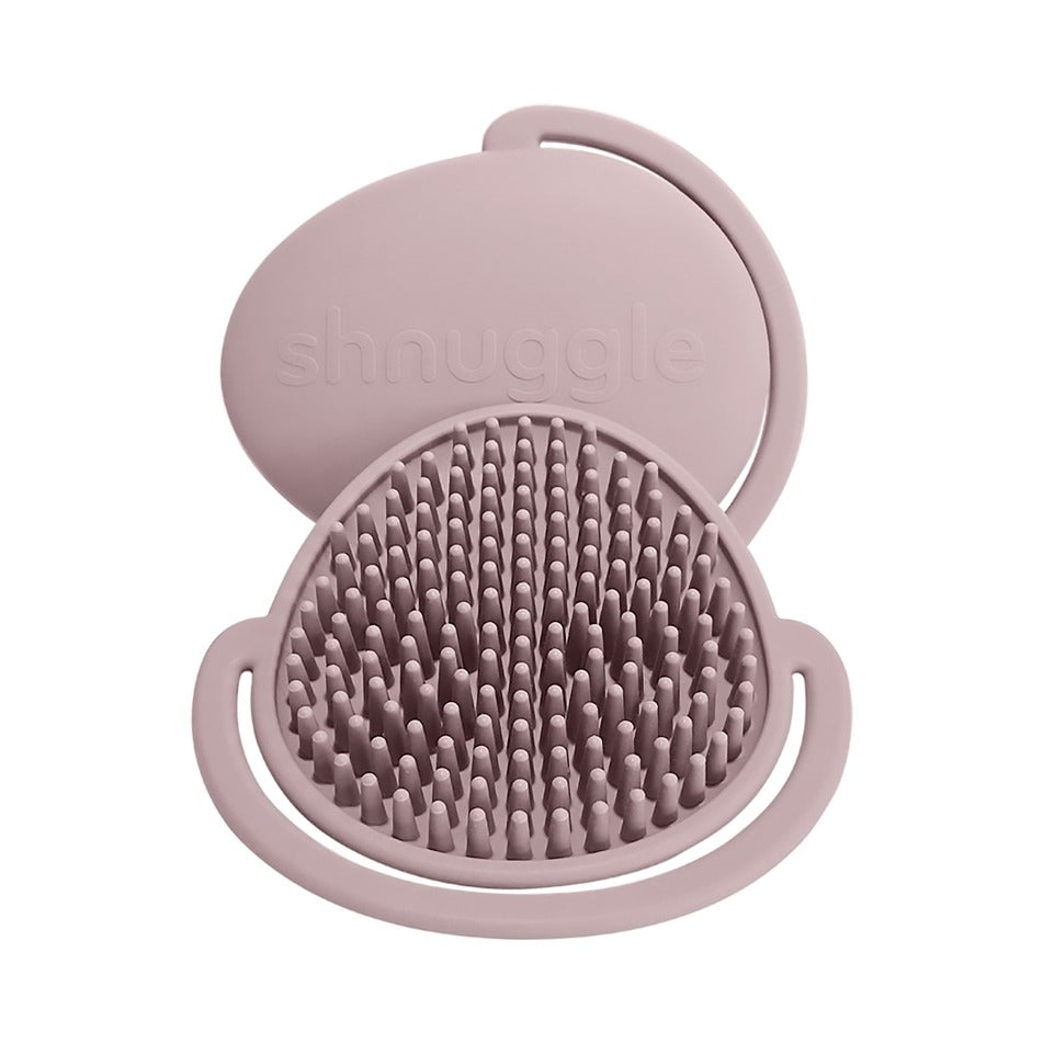 Shnuggle - Baby Bath Cradle Cap Brush - Blossom - Mabel & Fox