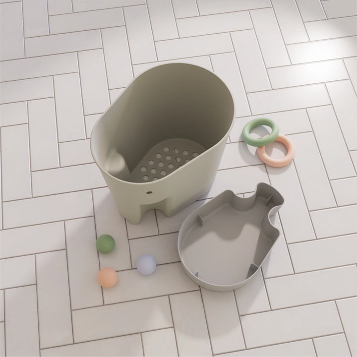 Shnuggle - Ellie Bath Toy Drying Caddy - Grey - Mabel & Fox