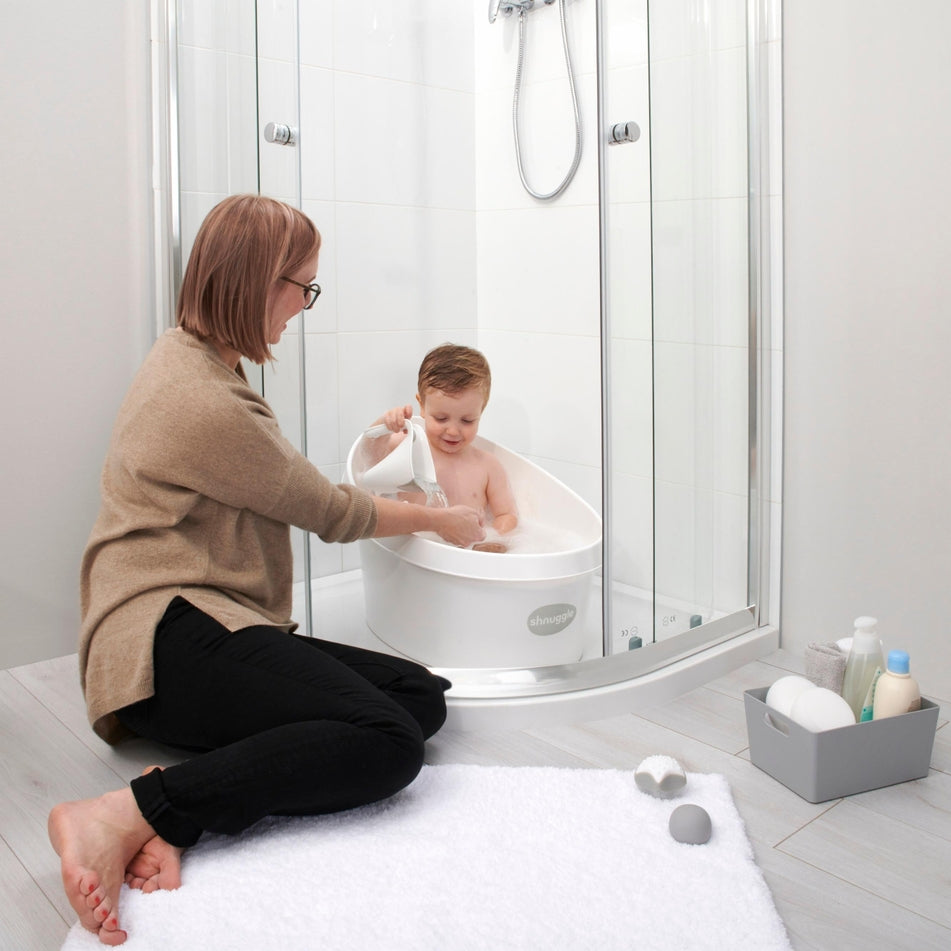 Shnuggle – Toddler Bath Tub – Taupe - Mabel & Fox